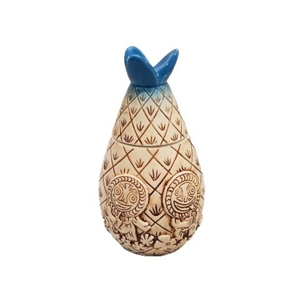2015 TIKI FARM POKO ONO PINEAPPLE LIDDED CERAMIC TIKI MUG & SHOT (NEW) 15TH ANNI
